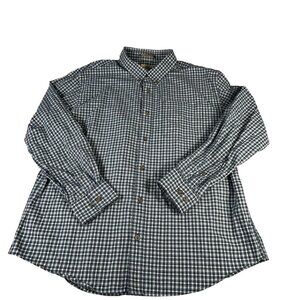 Red Head Brand Blue Plaid Shirt Mens 2TG / 2XLT Long Sleeve Casual Button Down